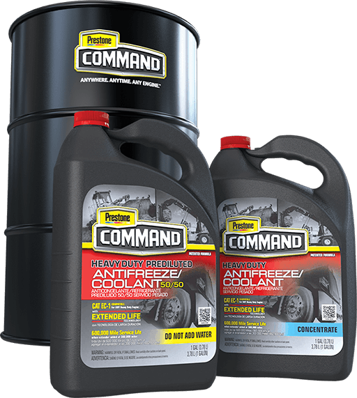 Prestone Command® Heavy Duty Extended Life Antifreeze/Coolant